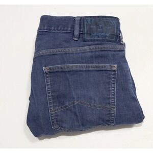 Patagonia Performance Straight Fit Jeans Mens 34x28 Blue Dark Wash Denim Stretch
